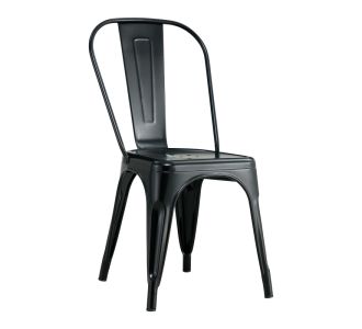 Καρέκλα Utopia pakoworld μαύρο μέταλλο 44x44x85εκ |  Καρέκλες στο espiti