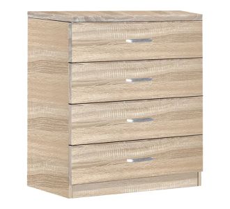 Συρταριέρα Killian pakoworld  με 4 συρτάρια sonoma 80x40x80εκ |  Συρταριέρες -Κονσόλες στο espiti