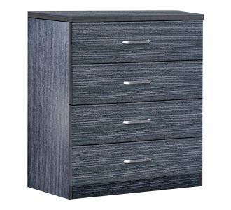 Συρταριέρα Killian pakoworld  με 4 συρτάρια zebrano 80x40x80εκ |  Συρταριέρες -Κονσόλες στο espiti