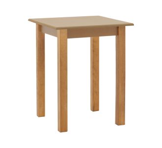 Τραπέζι Zolenio pakoworld μασίφ ξύλο οξιάς με επιφάνεια mdf λούστρο καρυδί 60x60x76εκ |  Τραπέζια στο espiti