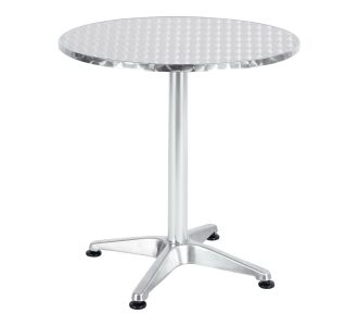 Τραπέζι Lazo pakoworld χρωμίου αλουμίνιο Φ70x70εκ |  Τραπέζια κήπου στο espiti