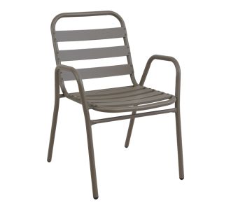 Πολυθρόνα Sussie pakoworld στοιβαζόμενη σαμπανιζέ μέταλλο με φέτες αλουμινίου 45x62x76εκ |  Πολυθρόνες κήπου στο espiti