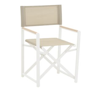 Πολυθρόνα σκηνοθέτη Mabu pakoworld λευκό αλουμίνιο 56x48x86εκ |  Πολυθρόνες κήπου στο espiti