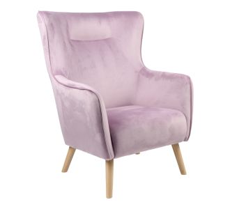 Πολυθρόνα Insicive pakoworld βελούδο ύφασμα σάπιο μήλο-φυσικό πόδι 72x89x105εκ |  Πολυθρόνες σαλονιού στο espiti