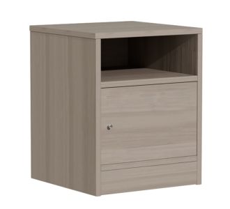 Κομοδίνο Foly pakoworld με ένα ντουλάπι γκρι oak 40x40x50εκ |  Κομοδίνα στο espiti