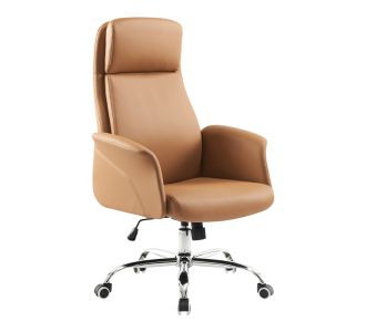 Καρέκλα γραφείου διευθυντή Derjio pakoworld καφέ pu 68x66x115εκ |  Καρέκλες γραφείου στο espiti