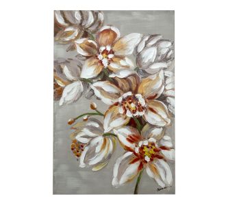Πίνακας σε καμβά Flourish I Inart 80x3x120εκ |  Πίνακες στο espiti