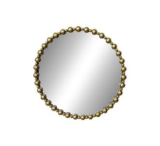 Καθρέπτης Poppens Inart χρυσό μέταλλο 83.5x4.5x83.5εκ |  Καθρέπτες στο espiti