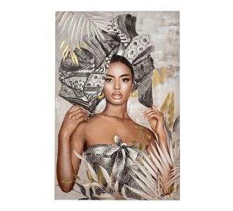 Πίνακας σε καμβά Jewler Inart 80x3.5x120εκ |  Πίνακες στο espiti