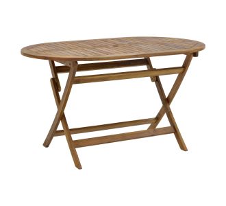 Τραπέζι Falov pakoworld πτυσσόμενο φυσικό μασίφ ξύλο ακακίας 130x80x72εκ |  Τραπέζια κήπου στο espiti