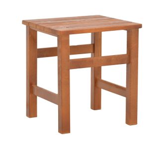 Τραπεζάκι παραλίας Summrine pakoworld μασίφ ξύλο οξιάς σε καρυδί χρώμα 40x40x45εκ |  Τραπέζια κήπου στο espiti