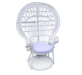 Πολυθρόνα Dorothy Inart με λευκό μαξιλάρι-λευκό rattan 115x57x150εκ |  Καρέκλες στο espiti