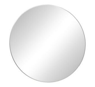 Καθρέπτης Emmett Inart ασημί αλουμίνιο 80x80x2.5εκ |  Καθρέπτες Μπάνιου στο espiti