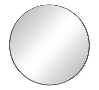 Καθρέπτης Emmett Inart μαύρο αλουμίνιο Φ80x2.5εκ |  Καθρέπτες Μπάνιου στο espiti