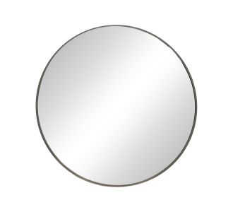 Καθρέπτης Nhaos Inart μαύρο αλουμίνιο Φ60x2.5εκ |  Καθρέπτες Μπάνιου στο espiti