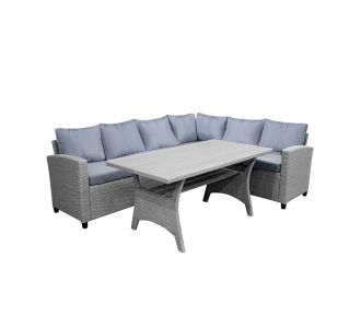 Σαλόνι Flashy pakoworld σετ 3τμχ ύφασμα ανθρακί-rattan ανθρακί |  Σαλόνια κήπου στο espiti