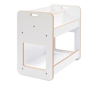 Ραφιέρα Dovere pakoworld λευκό mdf 56x34x55εκ |  Παιδικά έπιπλα στο espiti