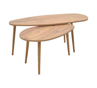 Τραπέζι σαλονιού Monty pakoworld καρυδί μελαμίνης 116x46x46εκ |  Τραπεζάκια σαλονιού στο espiti