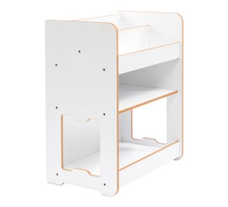 Ραφιέρα Seagull pakoworld λευκό mdf 57x34x70εκ |  Ντουλάπια στο espiti