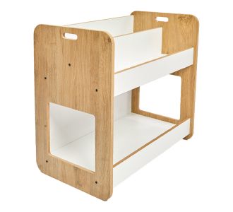 Ραφιέρα Dovere pakoworld φυσικό-λευκό mdf 56x34x55εκ |  Ραφιέρες τοίχου στο espiti