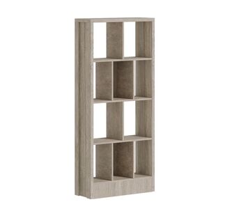 Βιβλιοθήκη Dividre pakoworld sonoma oak μελαμίνης 80x30x181εκ |  Βιβλιοθήκες στο espiti