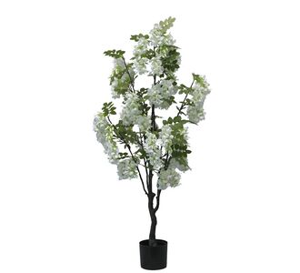 Διακοσμητικό φυτό Bean flowers σε γλάστρα Inart λευκό pp Υ125εκ |  Φυτά συνθετικά - Λουλούδια στο espiti
