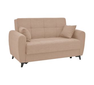 Καναπές-κρεβάτι με αποθηκευτικό χώρο διθέσιος Lincoln pakoworld μπεζ ύφασμα 165x75x85εκ |  Καναπέδες-Κρεβάτι στο espiti