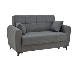 Καναπές-κρεβάτι με αποθηκευτικό χώρο διθέσιος Lincoln pakoworld ανθρακί ύφασμα 165x75x85εκ |  Καναπέδες-Κρεβάτι στο espiti