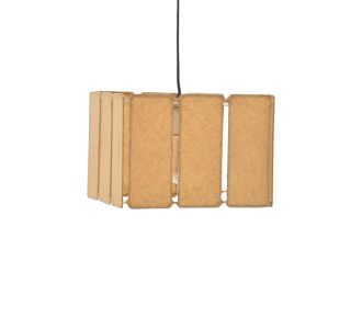 Φωτιστικό οροφής Boxfo Inart καφέ press papier-μέταλλο 32x32x123εκ |  Φωτιστικά  στο espiti