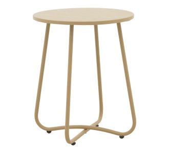 Τραπέζι Bramwell pakoworld μέταλλο μπεζ Φ40x50εκ |  Τραπέζια κήπου στο espiti