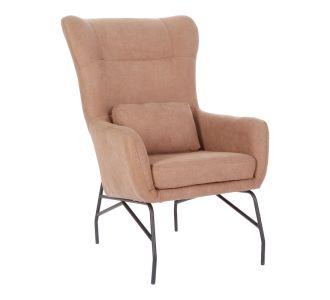 Πολυθρόνα - μπερζέρα Rimbo pakoworld σάπιο μήλο βελούδο-πόδι μαύρο μέταλλο 66x81x102εκ |  Πολυθρόνες σαλονιού στο espiti