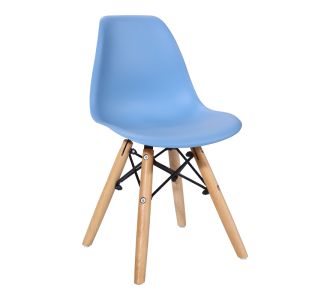 Καρέκλα Julita παιδική pakoworld PP μπλε  pp και ξύλο οξιάς σε φυσική απόχρωση 35x31x57.5εκ |  Παιδικά έπιπλα στο espiti
