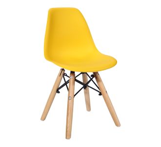 Καρέκλα Julita παιδική pakoworld PP κίτρινο pp και ξύλο οξιάς σε φυσική απόχρωση 35x31x57.5εκ |  Παιδικά έπιπλα στο espiti