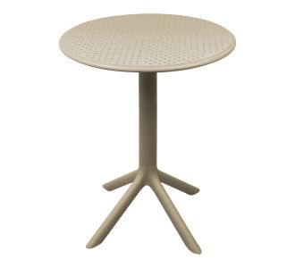 Τραπέζι Merkon pakoworld pp σε cappucino απόχρωση Φ60x75εκ |  Τραπέζια κήπου στο espiti