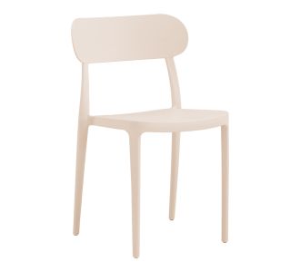 Καρέκλα Amvroan στοιβαζόμενη pakoworld με UV protection cappuccino pp 51x49x79.5εκ |  Καναπέδες - Καρέκλες  στο espiti