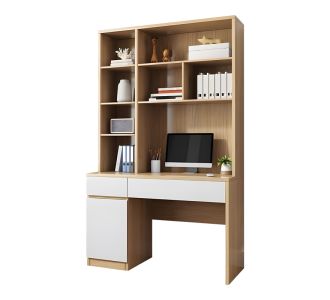 Γραφείο εργασίας Pertin pakoworld σε λευκή-φυσική απόχρωση 120x58x195εκ |  Γραφεία στο espiti