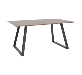 Τραπέζι Winor pakoworld καρυδί mdf-πόδι μαύρο μεταλλικό 160x90x75εκ |  Τραπέζια στο espiti