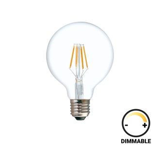 Λαμπτήρας LED G125 Bulb pakoworld dimmable 8W E27 clear |  Φωτισμος στο espiti
