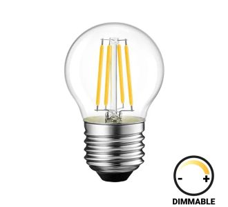 Λαμπτήρας LED G45 Bulb pakoworld dimmable 4W E27 clear |  Φωτιστικά  στο espiti
