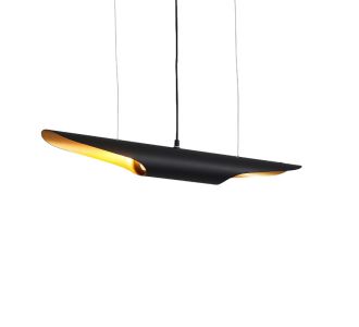 Φωτιστικό οροφής Gikline pakoworld μαύρο-χρυσό μέταλλο Φ60x6εκ |  Οροφής στο espiti