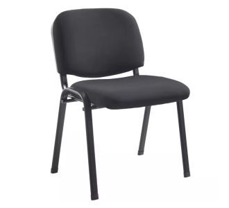 Καρέκλα επισκέπτη στοιβαζόμενη Anilian pakoworld μαύρο ύφασμα-πόδι μαύρο μέταλλο 55x44x77εκ |  Καρέκλες γραφείου επισκέπτη στο espiti