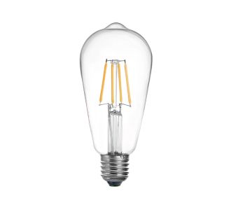 Λαμπτήρας LED ST64 Bulb pakoworld 4W 3000K E27 clear |  Φωτισμος στο espiti