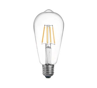 Λαμπτήρας LED ST64 Bulb pakoworld 4W 3000K E27 clear |  Φωτιστικά  στο espiti
