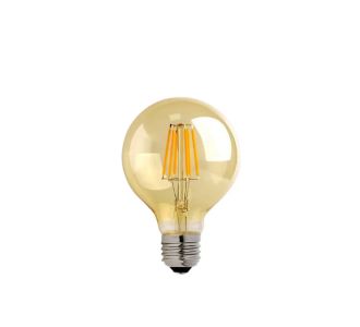 Λαμπτήρας LED G80 Bulb pakoworld 4W E27 3000K 200-220V amber |  Φωτιστικά  στο espiti