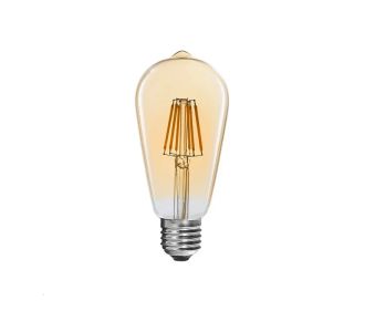 Λαμπτήρας LED ST64 Bulb pakoworld 4W 3000K E27 amber |  Φωτιστικά  στο espiti