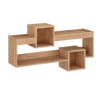 Ραφιέρα τοίχου Shellie pakoworld μελαμίνης σε oak απόχρωση 120x28x65εκ |  Ραφιέρες τοίχου στο espiti
