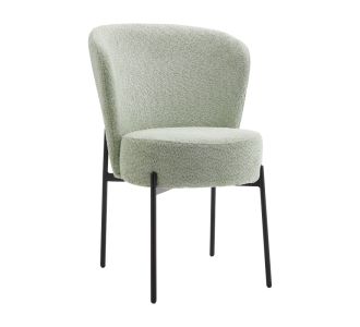 Καρέκλα Houlian pakoworld μέντα ύφασμα-πόδι μαύρο μέταλλο 44x66x89εκ |  Καρέκλες στο espiti