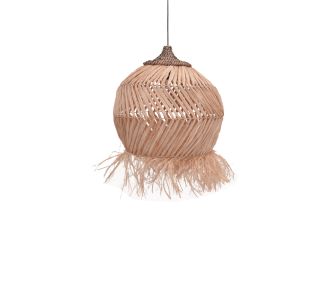 Φωτιστικό οροφής Koronse Inart sisal σε φυσικό χρώμα Φ55x68εκ |  Φωτιστικά  στο espiti