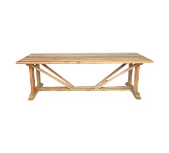 Τραπέζι Smarious pakoworld teak ξύλο σε φυσική απόχρωση 250x100x78εκ |  Τραπέζια στο espiti