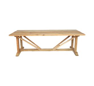 Τραπέζι Smarious pakoworld teak ξύλο σε φυσική απόχρωση 250x100x78εκ |  Τραπέζια κήπου στο espiti